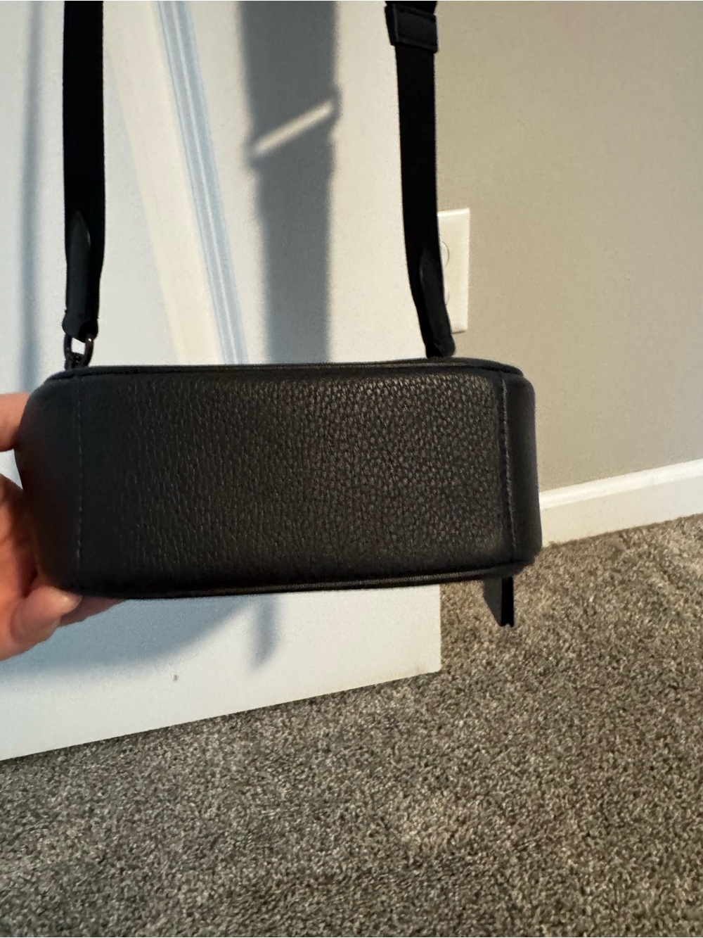 Coach Black Pebbled Leather Small Flap Crossbody - Picture 7 of 10